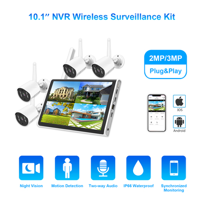 3MP WIFI NVR Kit with 10.1inch Monitor