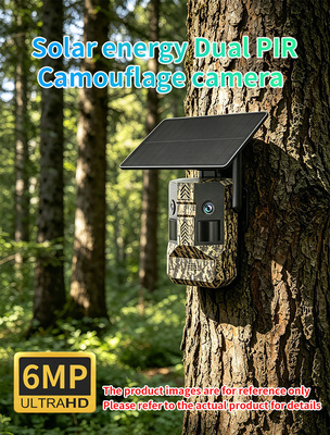 Ucon 6Mpx Solar 4G Hunting Cameras,Human/Animal PIR Alarm Detection