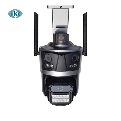 IK-P11 4K 8Mpx 3 Lens Security PTZ CCTV Camera with Siren Light